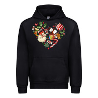 Black christmas heart Urban Hoodie - MaliasSmallBusiness