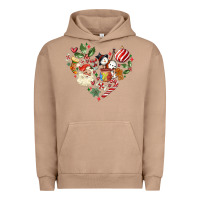 Pigment Burro christmas heart Urban Hoodie - MaliasSmallBusiness