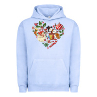 Pigment Grape Ice christmas heart Urban Hoodie - MaliasSmallBusiness