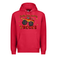 Cardinal easily distracted by trucks Premium Hoodie - MaliasSmallBusiness