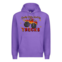 Purple easily distracted by trucks Premium Hoodie - MaliasSmallBusiness
