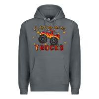 Rock easily distracted by trucks Premium Hoodie - MaliasSmallBusiness