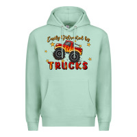 Seafoam easily distracted by trucks Premium Hoodie - MaliasSmallBusiness