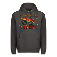Smoke easily distracted by trucks Premium Hoodie - MaliasSmallBusiness