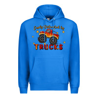 True Royal easily distracted by trucks Premium Hoodie - MaliasSmallBusiness