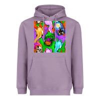 Lavender halloween jar with ghost seamless pattern Heavyweight Hoodie - BundleAndBundleShop