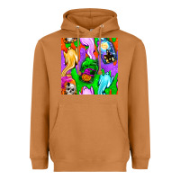 Meerkat halloween jar with ghost seamless pattern Heavyweight Hoodie - BundleAndBundleShop