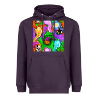 Plum halloween jar with ghost seamless pattern Heavyweight Hoodie - BundleAndBundleShop
