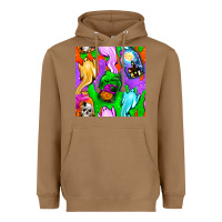 Toasted Coconut halloween jar with ghost seamless pattern Heavyweight Hoodie - BundleAndBundleShop
