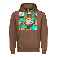 Chestnut hedgehog western seamless pattern Zipper Hoodie - HRA Design Shop
