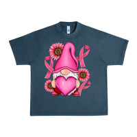 Midnight Navy Breast Cancer gnomes Urban Heavy Tee - RanaPortraitStore