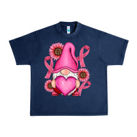 Navy Breast Cancer gnomes Urban Heavy Tee - RanaPortraitStore