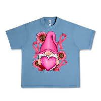 Pebble Blue Breast Cancer gnomes Urban Heavy Tee - RanaPortraitStore