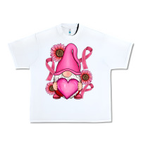 White Breast Cancer gnomes Urban Heavy Tee - RanaPortraitStore