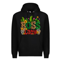 Black boss lady with money and cactus Premium Hoodie - AdoDesignShop