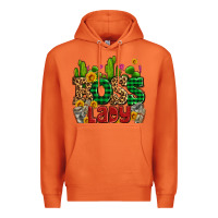 Carrot boss lady with money and cactus Premium Hoodie - AdoDesignShop