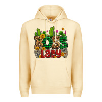 Pina Colada boss lady with money and cactus Premium Hoodie - AdoDesignShop