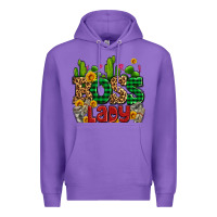 Purple boss lady with money and cactus Premium Hoodie - AdoDesignShop