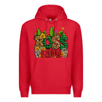 Red boss lady with money and cactus Premium Hoodie - AdoDesignShop