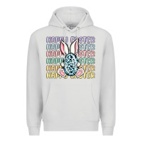 Dove Grey happy easter Premium Hoodie - MaliasSmallBusiness