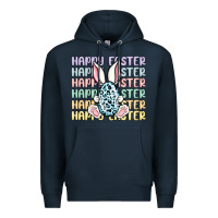 Navy happy easter Premium Hoodie - MaliasSmallBusiness