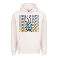 Pale Pink happy easter Premium Hoodie - MaliasSmallBusiness