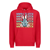 Red happy easter Premium Hoodie - MaliasSmallBusiness