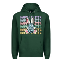 Sports Green happy easter Premium Hoodie - MaliasSmallBusiness