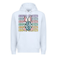 White happy easter Premium Hoodie - MaliasSmallBusiness