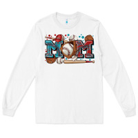 White mom baseball Long Sleeve Tee - Zillion Design Studio