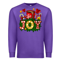 Purple christmas joy coffee and candies Premium Sweatshirt - AdoDesignShop