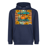 Navy hello pumpkin season tumbler Heavyweight Hoodie - Artiststas