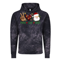 Cloud Black peace love Santa Vintage Hoodie - AdoDesignShop