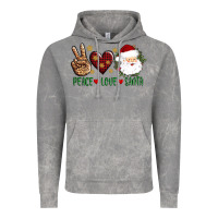 Cloud Rock peace love Santa Vintage Hoodie - AdoDesignShop