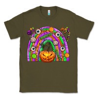 Army Green Halloween Rainbow Classic Tee - texasbilliewilder