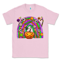 Bubblegum Pink Halloween Rainbow Classic Tee - texasbilliewilder