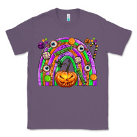 Lavender Halloween Rainbow Classic Tee - texasbilliewilder