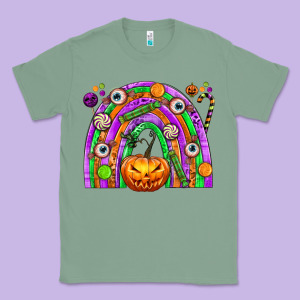Halloween Rainbow Classic Tee Designed By Texasbilliewilder