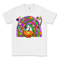 White Halloween Rainbow Classic Tee - texasbilliewilder