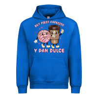 Cobalt but first cafecito y pan dulce Urban Hoodie - MaliasSmallBusiness