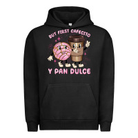 Pigment Black but first cafecito y pan dulce Urban Hoodie - MaliasSmallBusiness