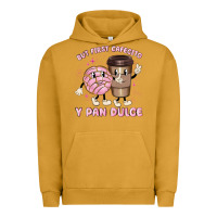 Pigment Peanut Butter but first cafecito y pan dulce Urban Hoodie - MaliasSmallBusiness