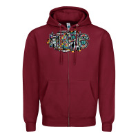Burgundy hope Zipper Hoodie - SublimationCraftShop