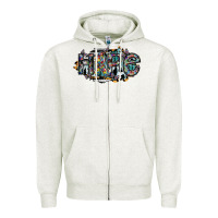 Oatmeal Heather hope Zipper Hoodie - SublimationCraftShop