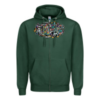 Sports Green hope Zipper Hoodie - SublimationCraftShop