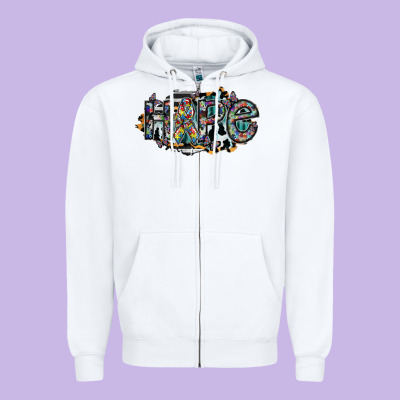 Hope Zipper Hoodie Designed By Sublimationcraftshop