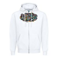 White hope Zipper Hoodie - SublimationCraftShop