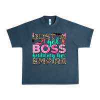Midnight Navy just a girl boss building her empire Urban Heavy Tee - texasbilliewilder