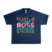 Navy just a girl boss building her empire Urban Heavy Tee - texasbilliewilder