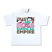 White just a girl boss building her empire Urban Heavy Tee - texasbilliewilder
